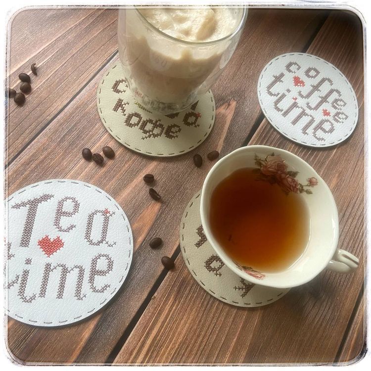 Набор для вышивания «Подстаканник. Сначала кофе» — картинка 3