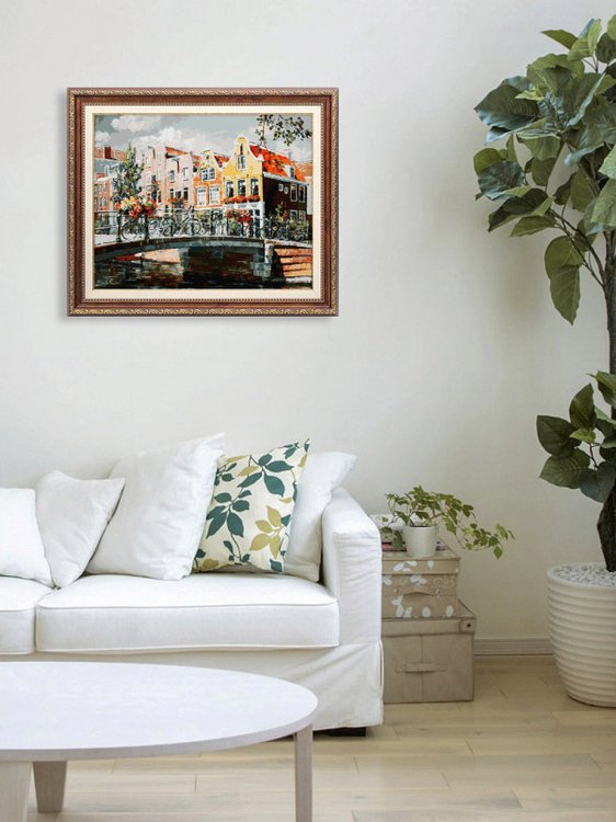 Картина по номерам «Амстердам. Мост через канал» — картинка 6