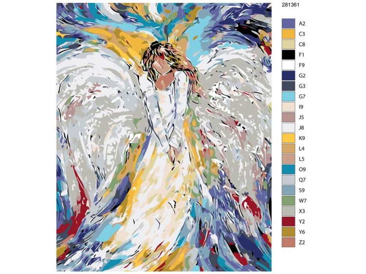 Картина по номерам «Беспечный aнгeл» — картинка 2