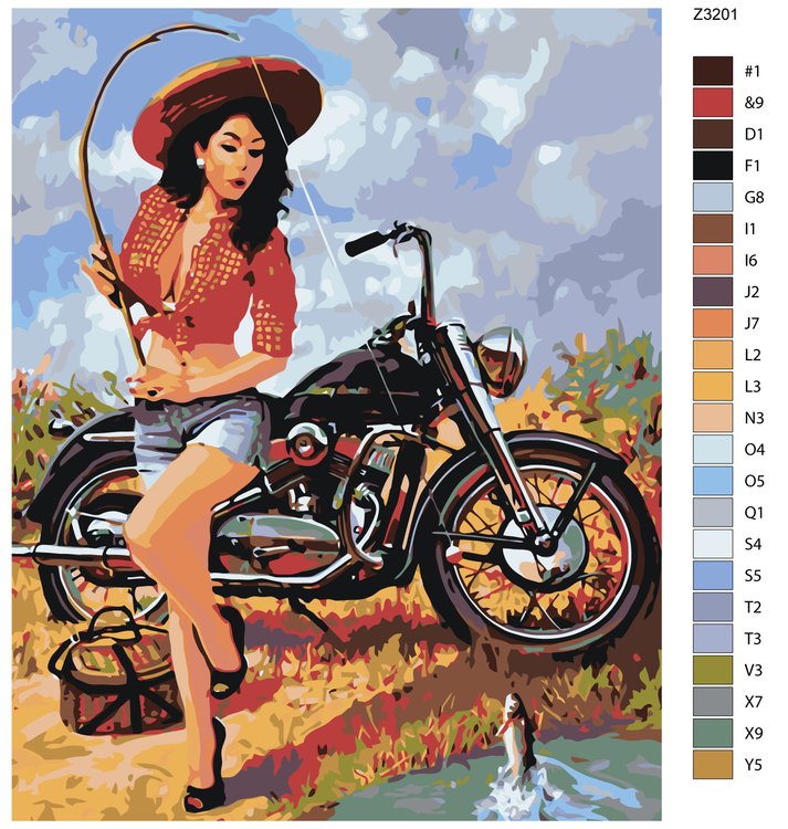 Картина по номерам «На крючке» — картинка 2