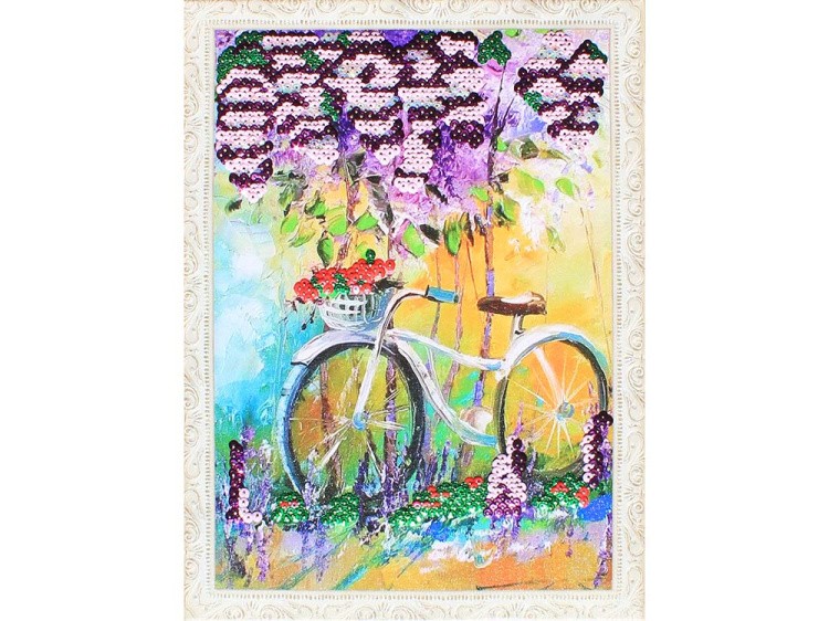 Мозаика из пайеток «Под сиренью» — картинка 2