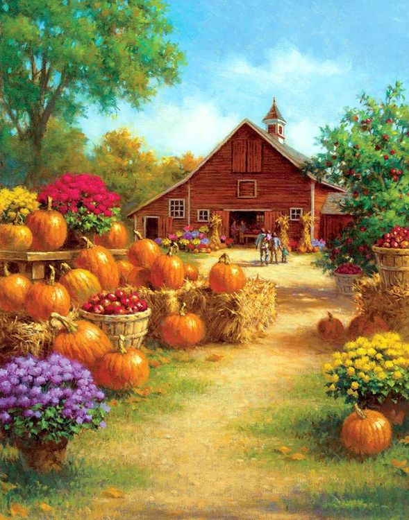 Алмазная вышивка «Осеннее великолепие» — картинка 2