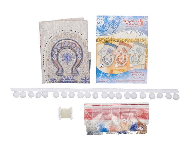 Набор для вышивания «Варежка. Мерцающий иней» — картинка 3