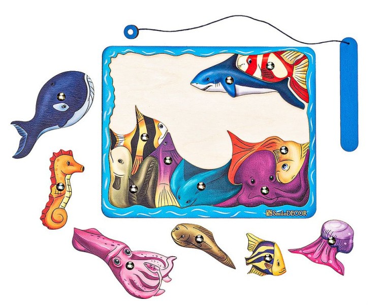 Магнитная головоломка «Морские обитатели» — картинка 2