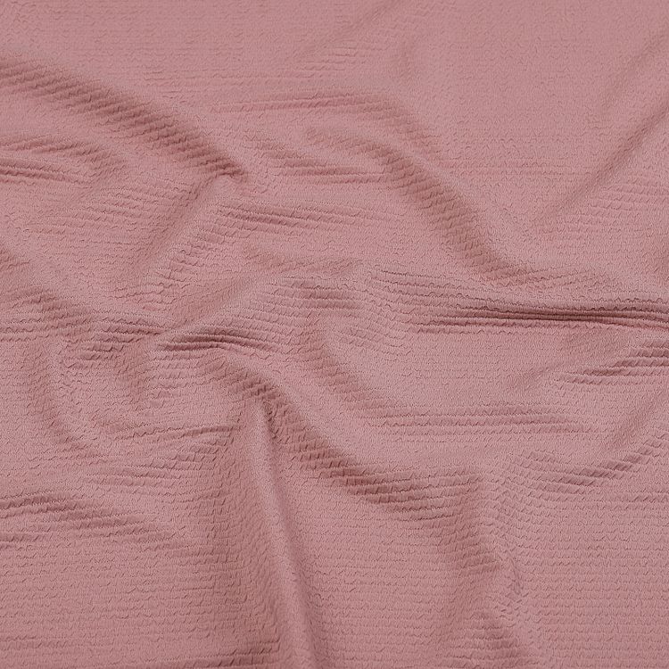 Ткань трикотажная Бифлекс жатка, 6 м, ширина 150 см, 240 г/м², цвет: 15 пудра, TBY — картинка 2