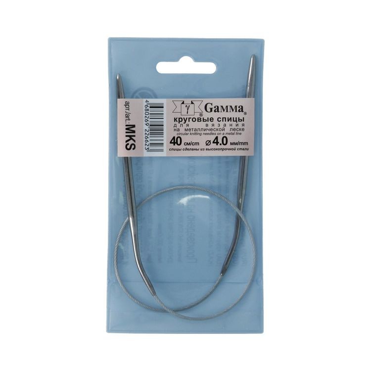 Спицы круговые 40 см, металл, d 4 мм, Gamma — картинка 2