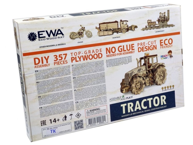 Конструктор из дерева «Трактор», Eco Wood Art — картинка 8