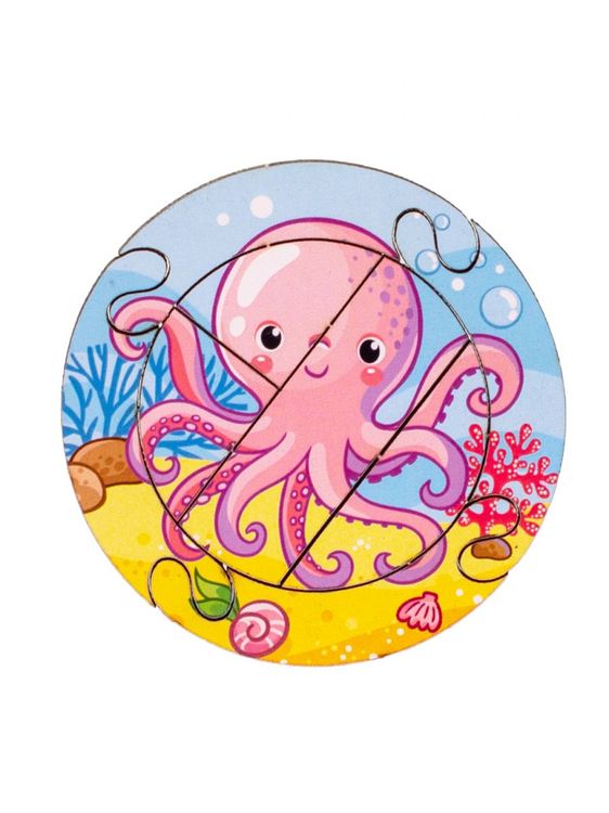 Развивающее пособие из дерева «Собирай-ка. Океан» — картинка 4