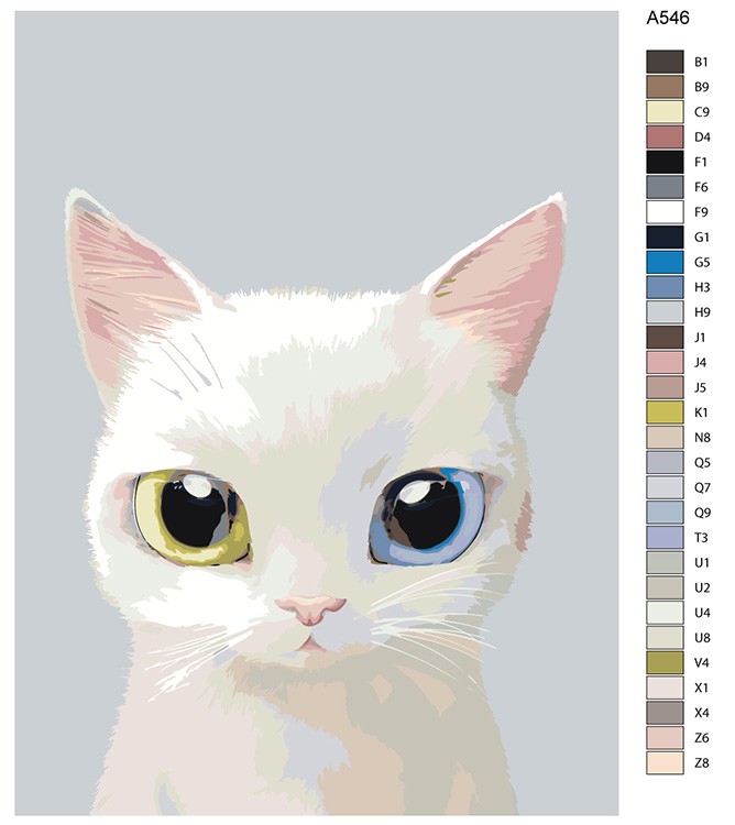 Картина по номерам «Кошечка Лили» — картинка 2