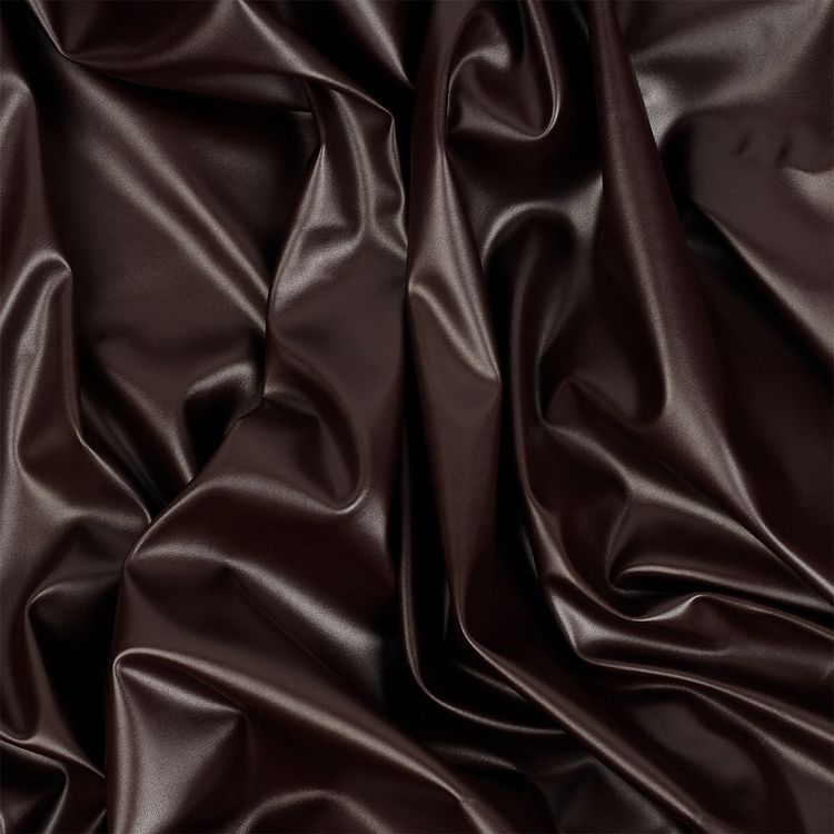 Кожа на трикотаже, 5 м x 137 см, 220 г/м², цвет: коричневый, TBY — картинка 2