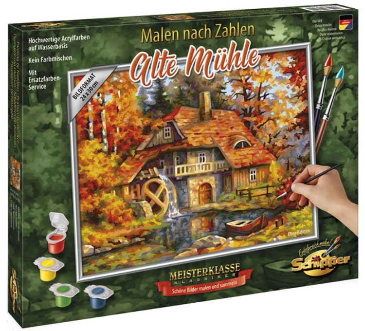 Картина по номерам «Старая мельница» — картинка 4