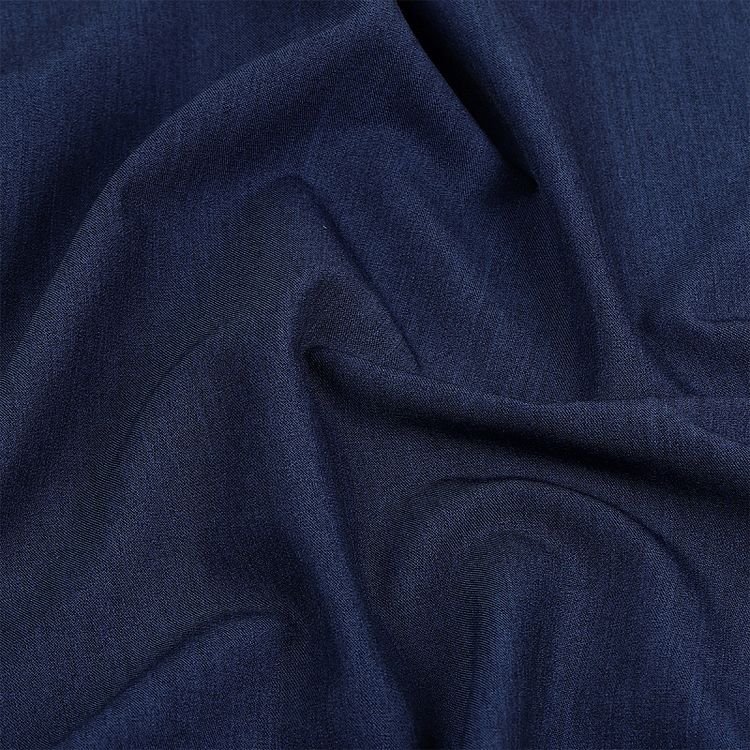 Ткань Костюмная Гальяно, 5 м, ширина 150 см, 200 г/м2, цвет: синий меланж, TBY — картинка 4