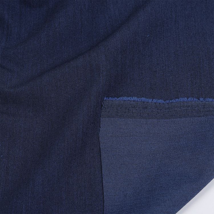 Ткань Костюмная Гальяно, 5 м, ширина 150 см, 200 г/м2, цвет: синий меланж, TBY — картинка 3