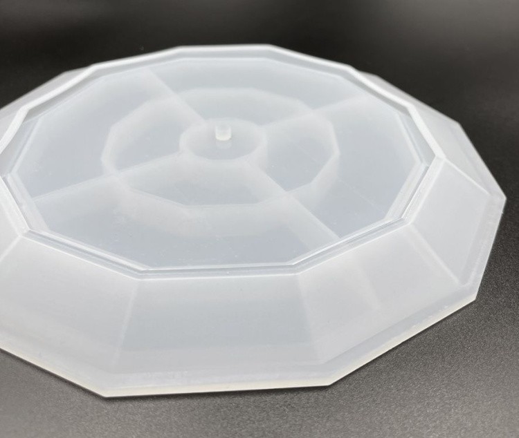 Силиконовый молд Epoxy Master заготовка для фруктовницы граненая, 27 см — картинка 3