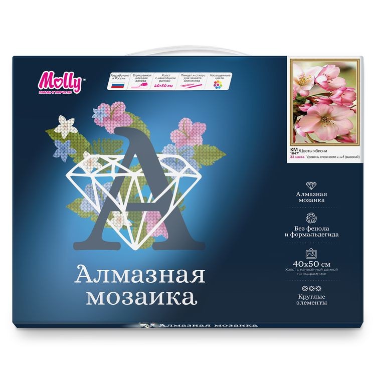 Алмазная вышивка «Цветы яблони» — картинка 3
