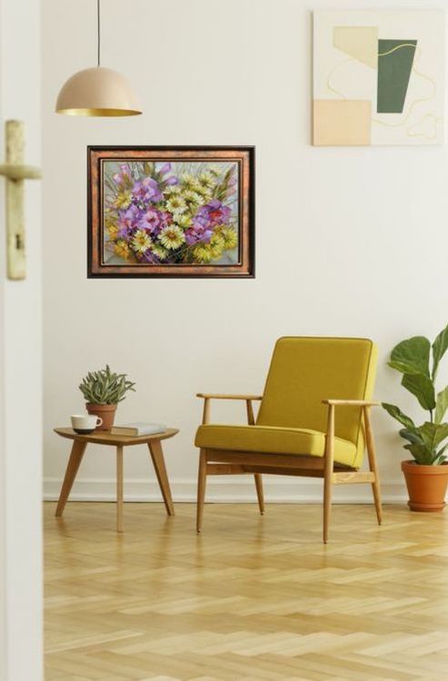 Алмазная вышивка «Букет с гладиолусами» — картинка 9