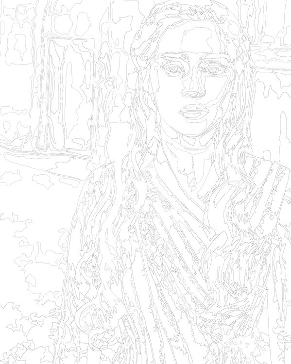 Картина по номерам «Игра престолов: Дейнерис Таргариен - Мать драконов 5» — картинка 3