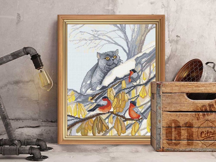 Алмазная вышивка «Зимняя охота» — картинка 3