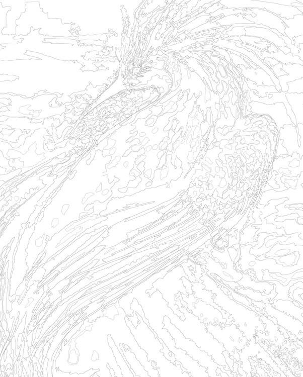 Картина по номерам «Птица Феникс» — картинка 3