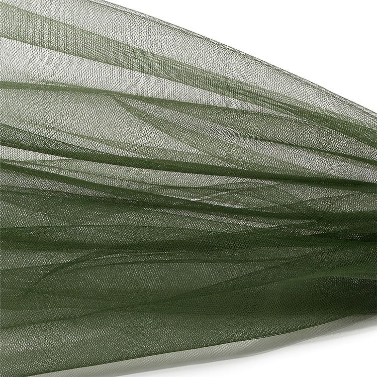 Еврофатин мягкий матовый Hayal Tulle, 5 м, ширина 300 см, 100% полиэстер цвет: хаки, Hayal — картинка 2
