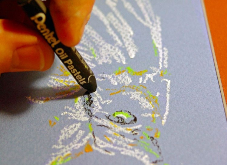 Пастель масляная Pentel Arts Oil Pastels Large Sticks, 36 цв. — картинка 4