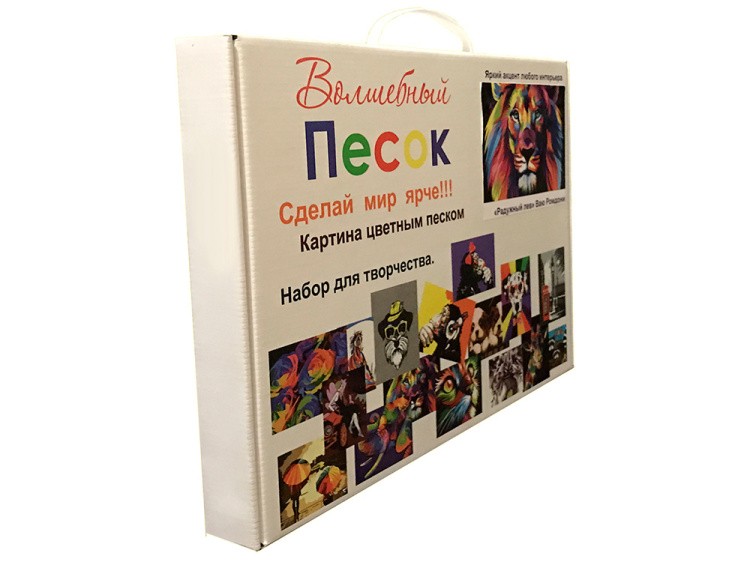 Картина цветным песком «Птица Счастья» — картинка 6