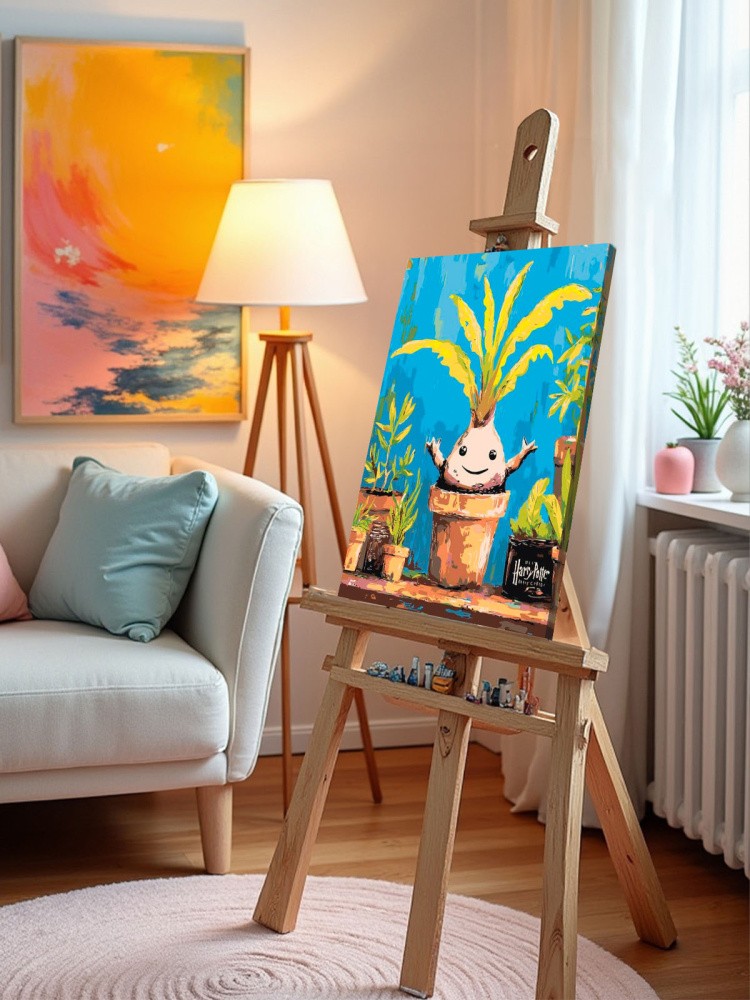 Картина по номерам Гарри Поттер растение мандрагора арт — картинка 10