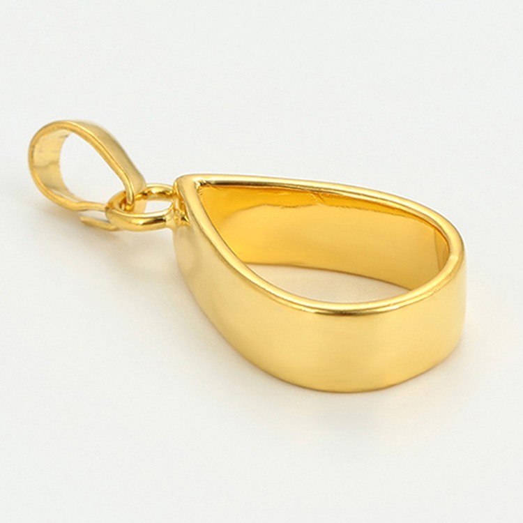 Металлический молд для кулона капля, цвет: золото, 1 шт. — картинка 3