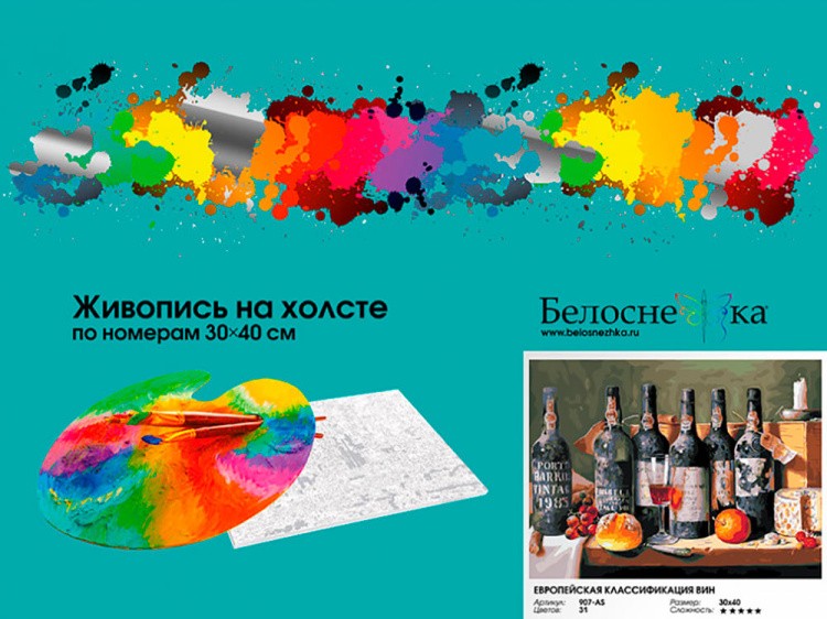 Картина по номерам «Европейская классификация вин» — картинка 4