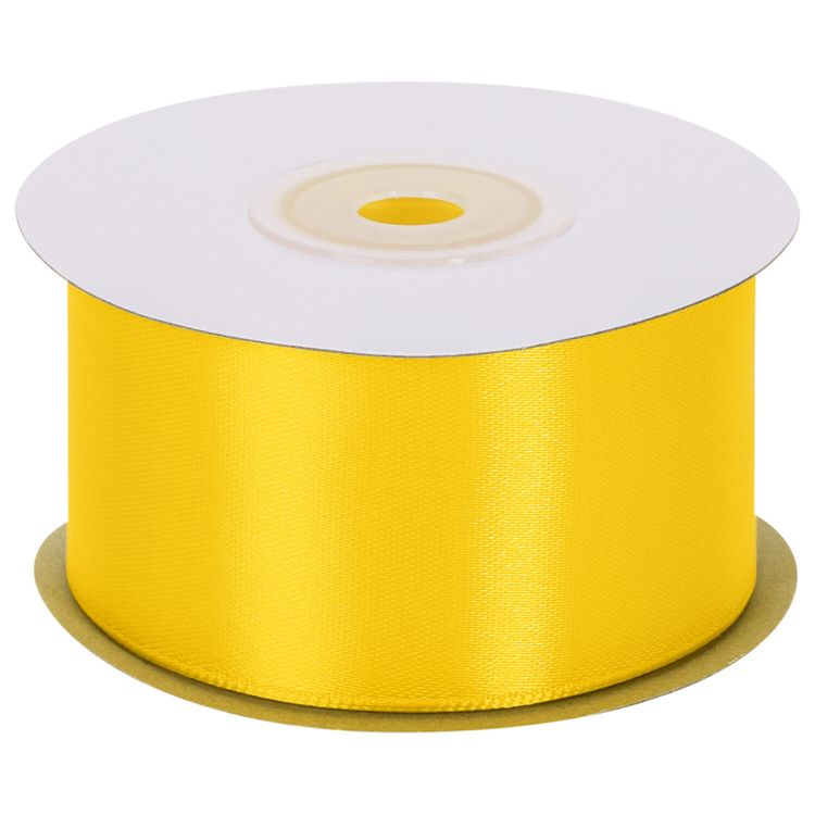 Лента атласная, ширина 38 мм, длина 23 м, желтая, Brauberg — картинка 4