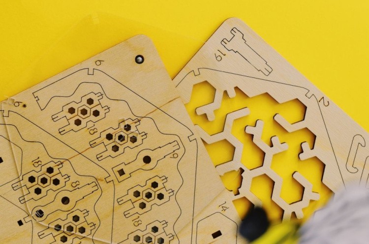 Конструктор из дерева «Пчелы и мед», UNIWOOD — картинка 3