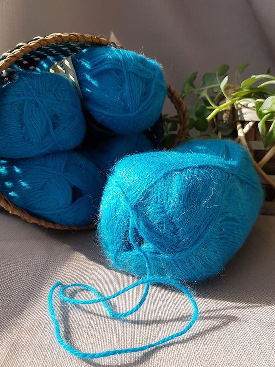 Пряжа Камтекс Ангара (024), бирюзовый, 5 шт. по 100 г — картинка 3