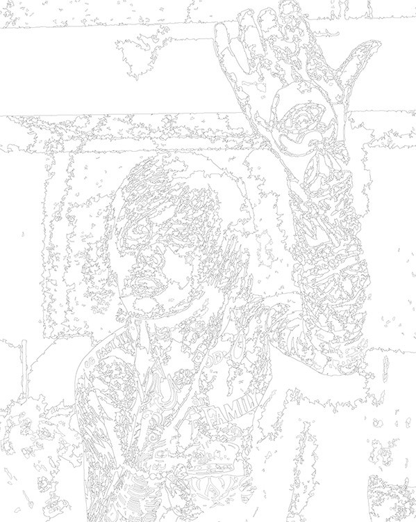 Картина по номерам «Рок и рэп музыкант Джизус DZHIZUS 10» — картинка 3