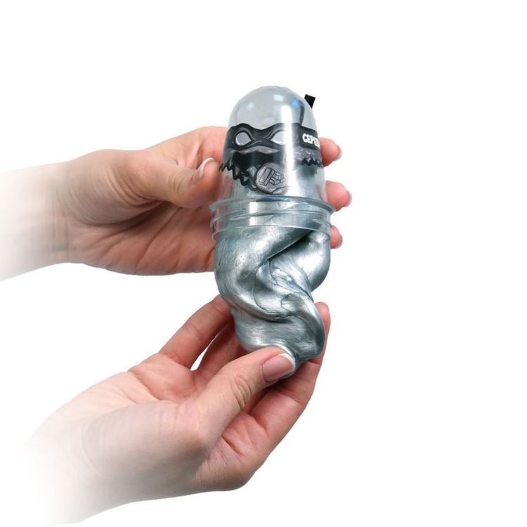 Лизун Slime «Ninja» серебряный — картинка 2