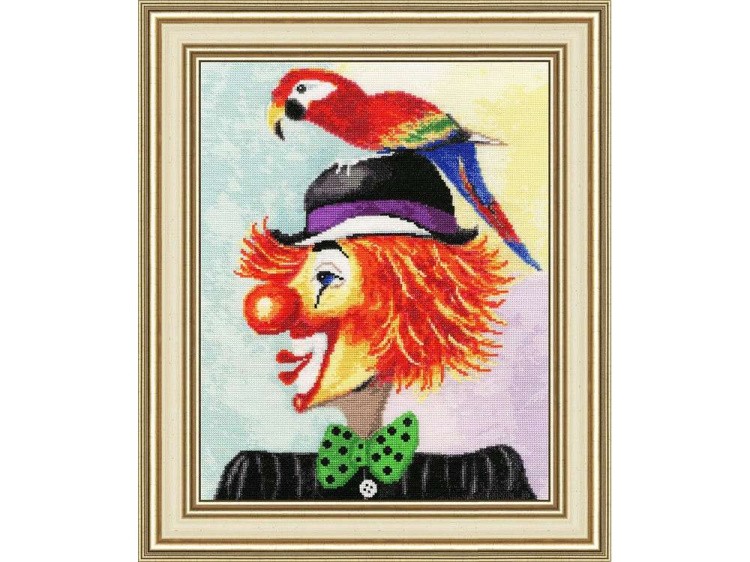 Набор для вышивания «Клоун с попугаем» — картинка 2