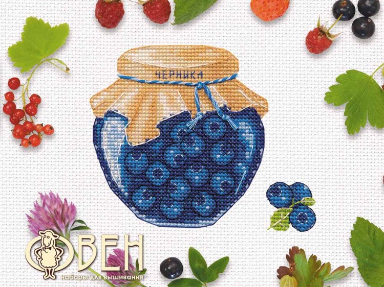 Набор для вышивания «Черничное варенье» — картинка 3