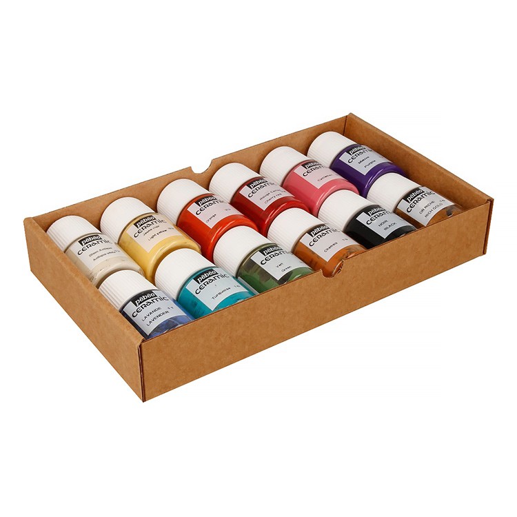 Набор красок Pebeo Ceramic «Исследование» по керамике и металлу, 12 цв. — картинка 4