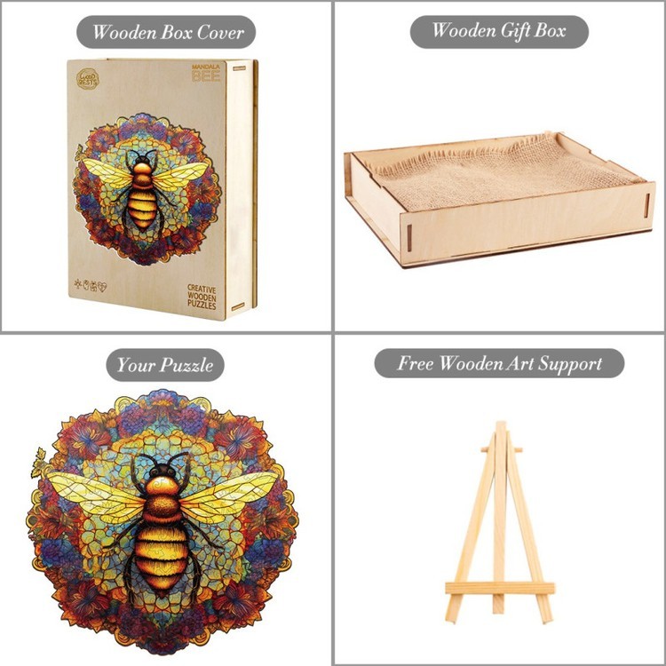 Деревянные пазлы «Золотая пчела M», Woodbests — картинка 6