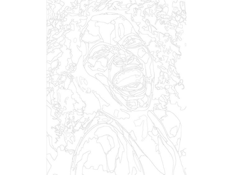 Картина по номерам «Смеющаяся» — картинка 3