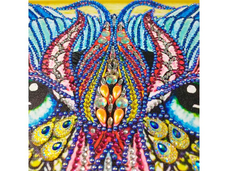 Алмазная вышивка 5D «Драгоценная сова» — картинка 3