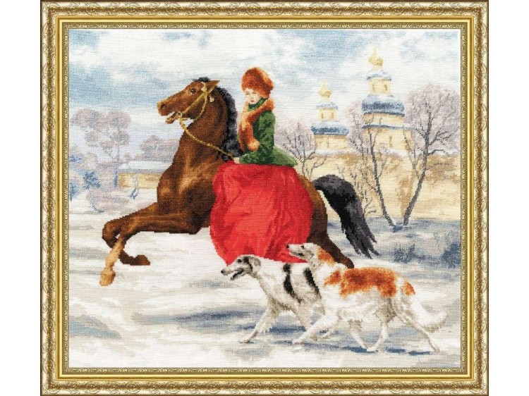 Набор для вышивания «Зимняя прогулка» — картинка 2