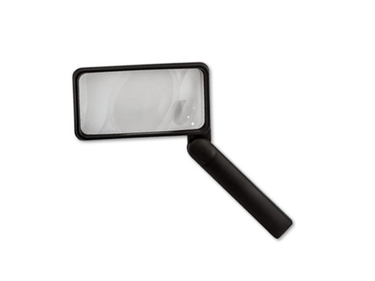 Лупа с двумя линзами, складной ручкой, увеличение Х2, Х4, Gamma — картинка 2