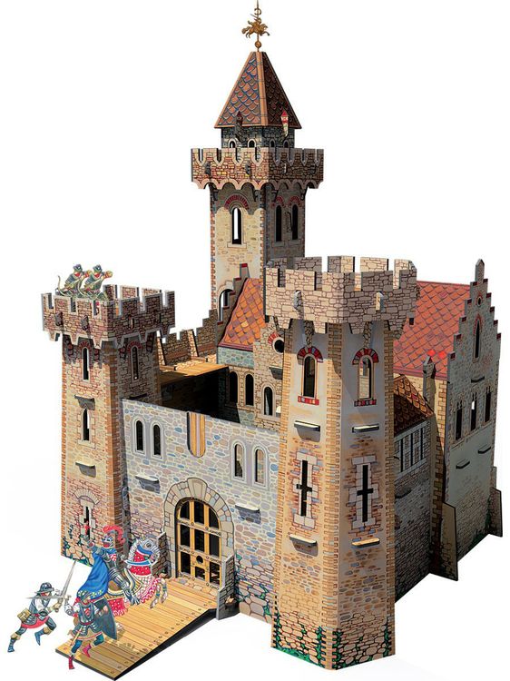 Сборная модель из картона «Рыцарский замок»