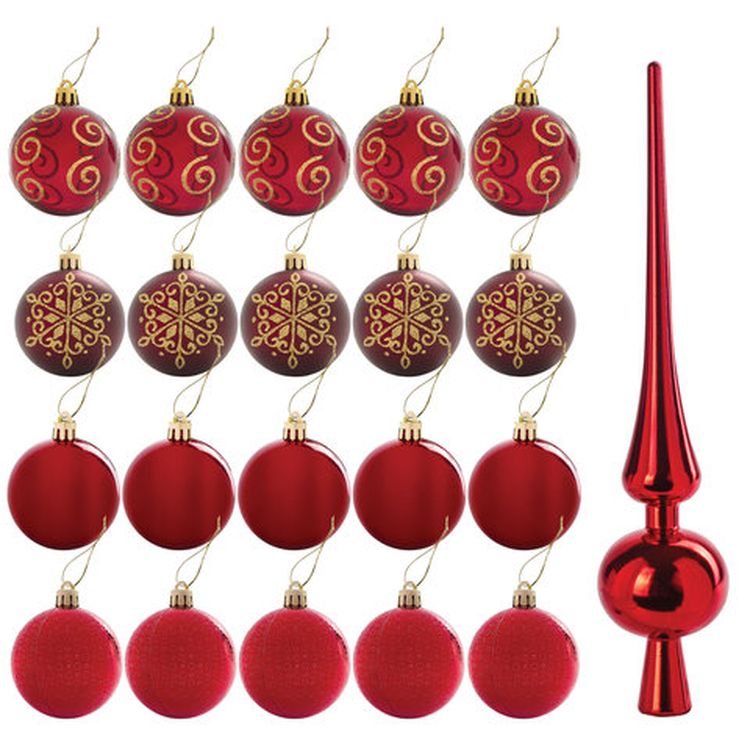 Набор украшений для ели, 21 предмет — картинка 3