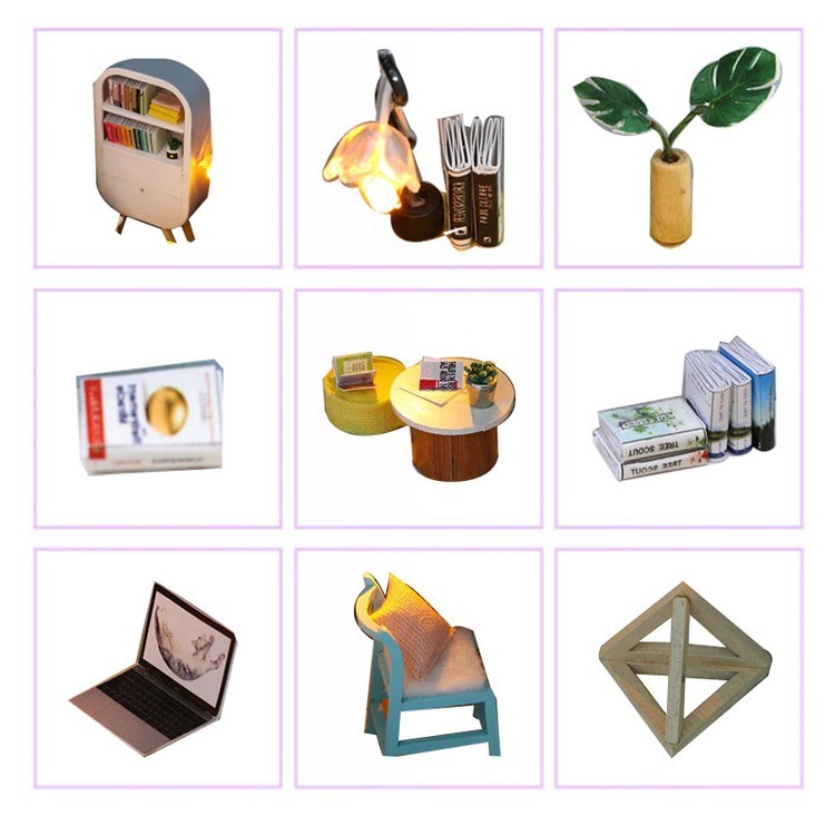 Набор для создания миниатюры (румбокс) «Уютная комнатка» — картинка 3