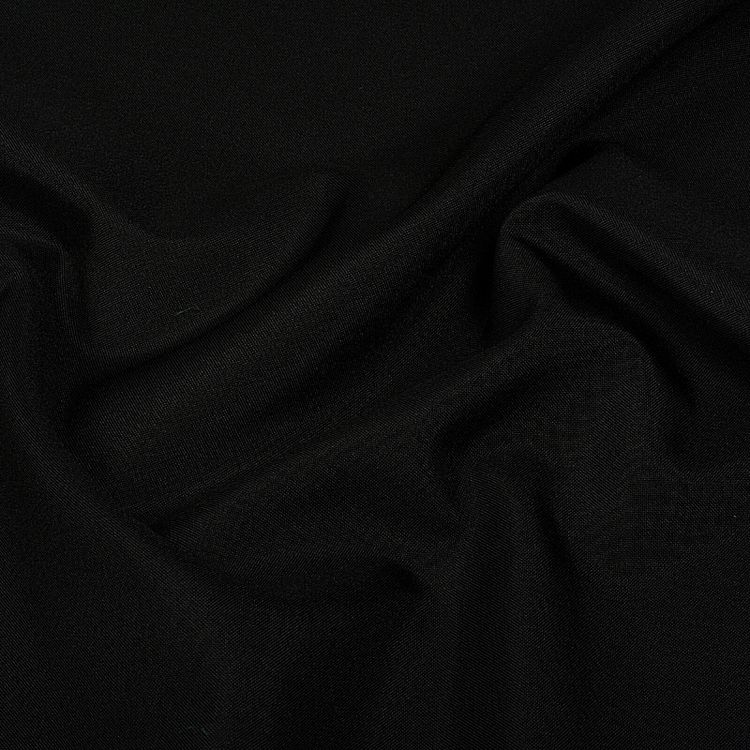 Ткань габардин, нарезка, 10 м, ширина 150 см, 150 г/м2, цвет: черный, TBY — картинка 2