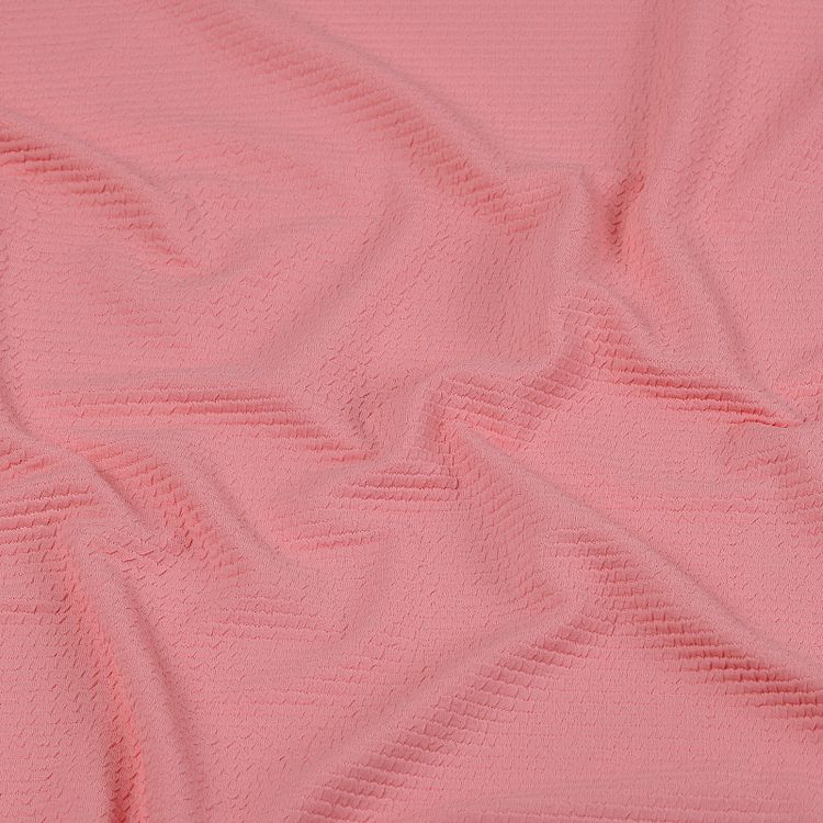 Ткань трикотажная Бифлекс жатка, 6 м, ширина 150 см, 240 г/м², цвет: 14 персиковый, TBY — картинка 2