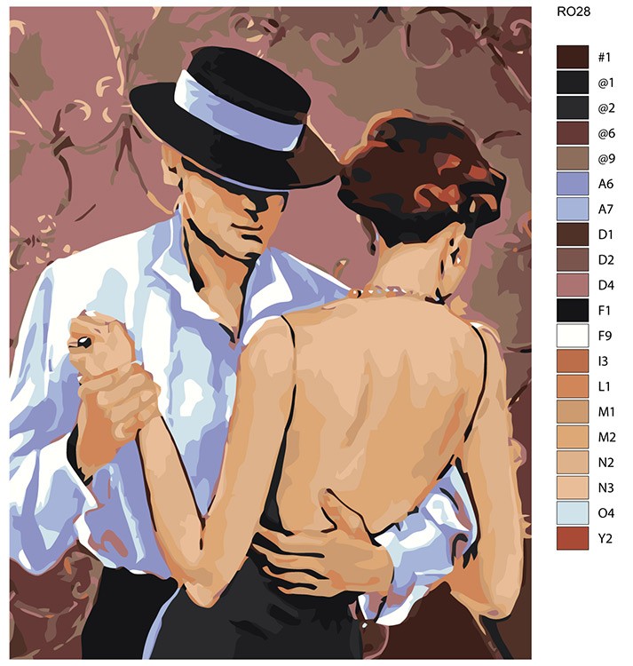 Картина по номерам «Танец» — картинка 2