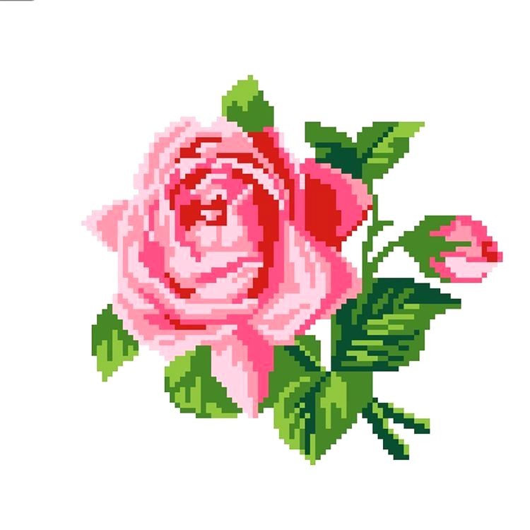 Набор для вышивания «Розовая роза»