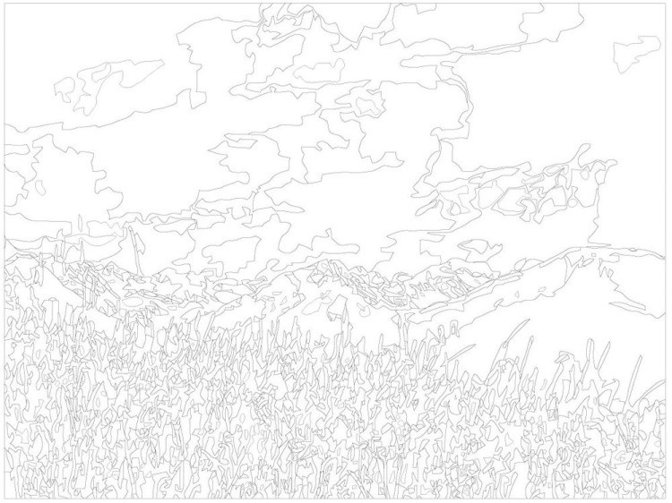 Картина по номерам «Горный пейзаж» — картинка 3